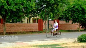 Read more about the article A devotee riding a bicycle peacefully at Vrindavan (U.P.)